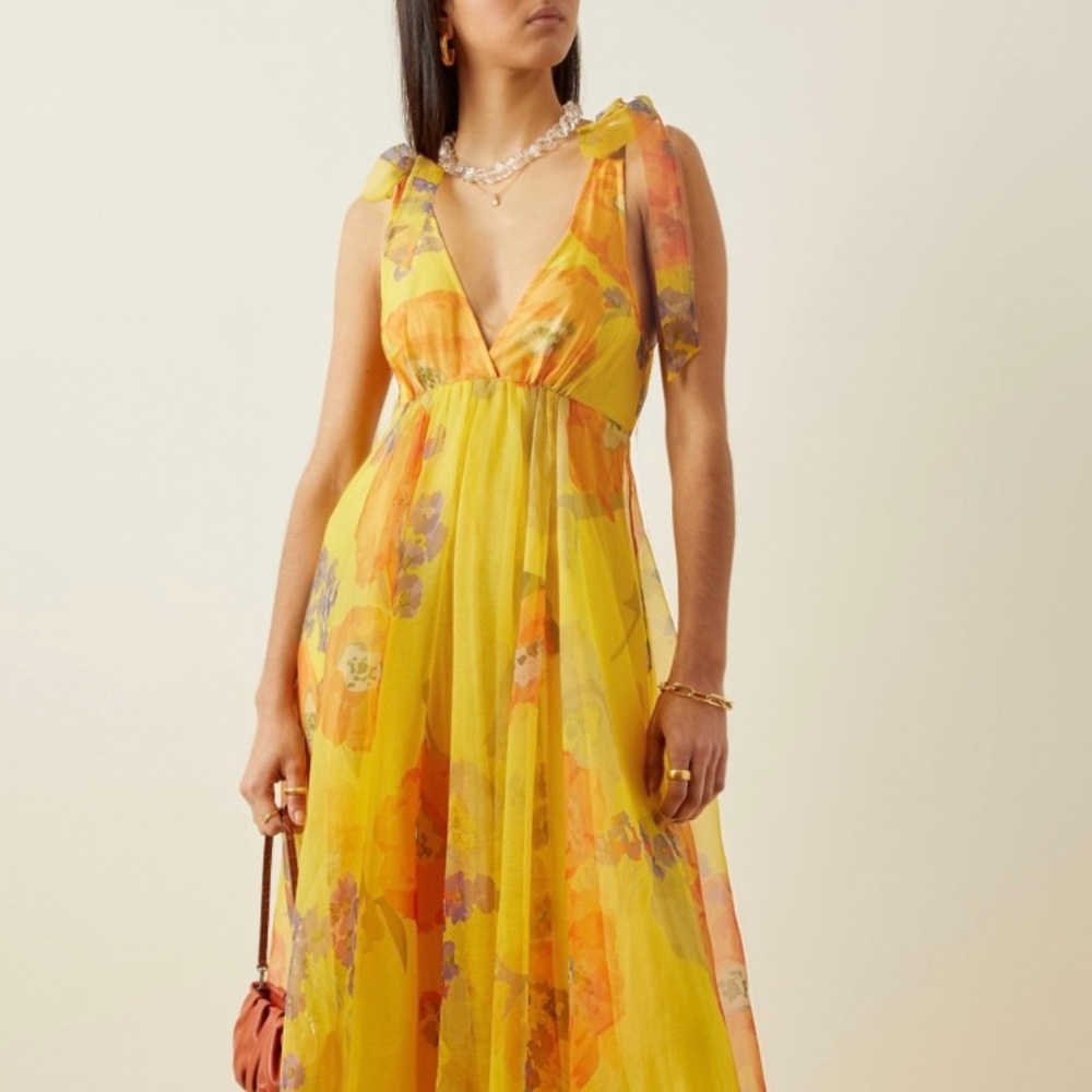 Staud Dandelion Dress in Yellow